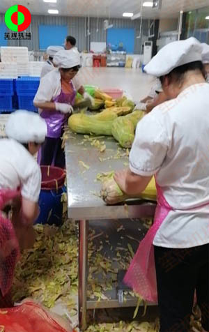 工程售后團(tuán)隊(duì)現(xiàn)場考察江西客戶生產(chǎn)現(xiàn)場,提供整套瓜果加工設(shè)備方案！