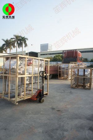 年前某經(jīng)銷商定購(gòu)的蔬果加工機(jī)械設(shè)備訂單，按期完工交付！