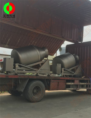 兩臺(tái)大型真空滾揉機(jī)專車送往大灣區(qū)某肉食品加工配送中心！
